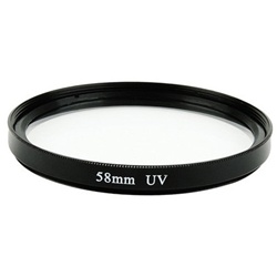 58 mm UV Lens Filter (58UVP) UV Protector Filter for Nikon Canon Olympus, UV-58